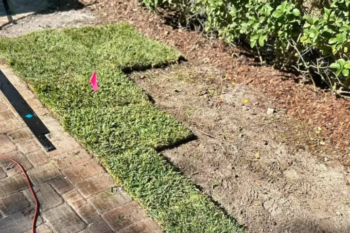 Sod installation by Sorko Services in Central Florida