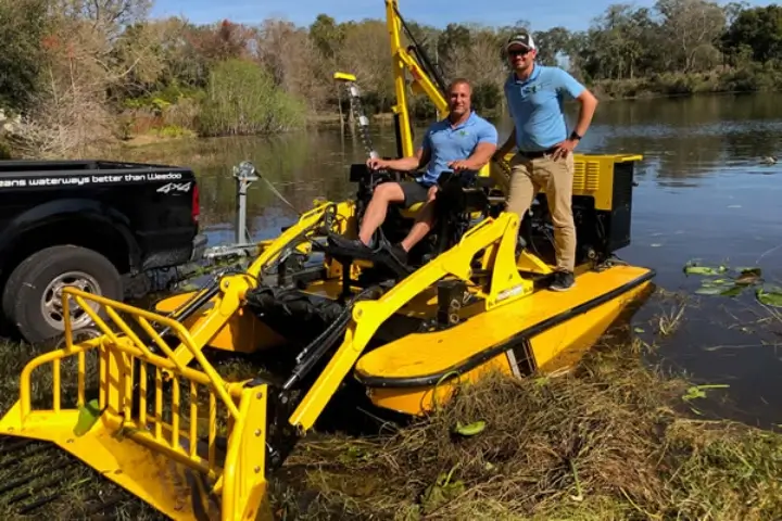 Mechanical weed removal services by Sorko Services in Central Florida