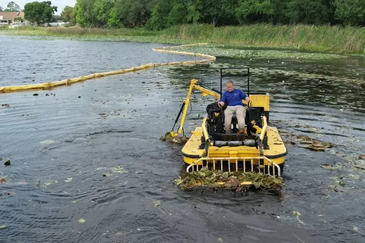 Aquatic clearing services by Sorko Services in Central Florida