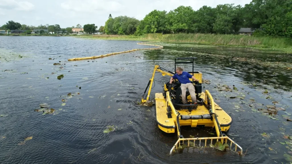 Lake and pond clearing services by Sorko Services in Central Florida